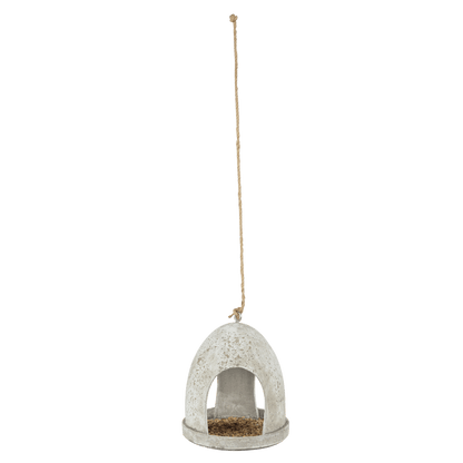 Ronde voederhanger van aged resin