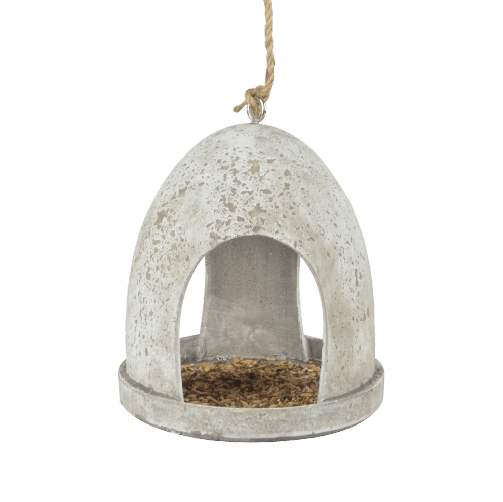 Ronde voederhanger van aged resin
